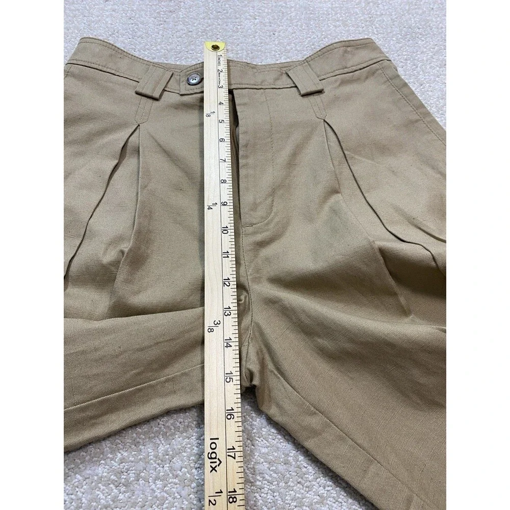 Banana Republic Explorer Culottes Pant Womens 6 Long Cargo Wide Leg Cotton Linen